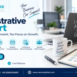 Business professional managing administrative support tasks