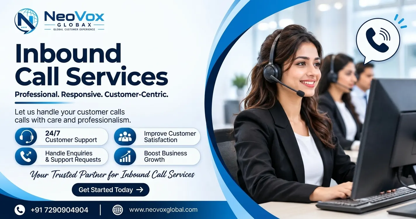 Customer service executive managing business communication and inbound support calls